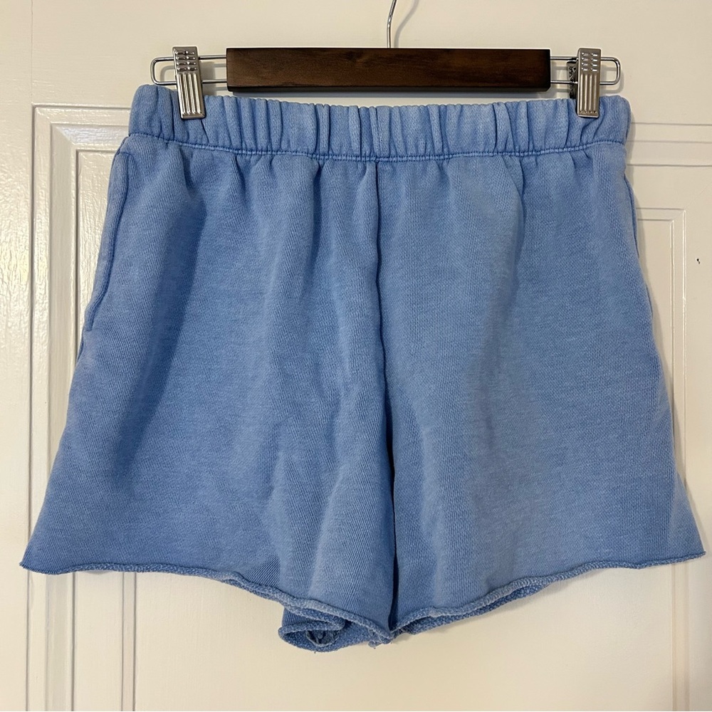 NWOT Aerie Light Blue Casual Terry Cloth Shorts size small